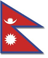 Outdoor - Hissflagge Nepal 90 * 150 cm Flagge