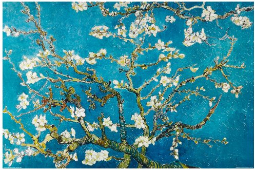 1art1 Vincent Van Gogh Poster Branches D'Amandier en Fleurs, Saint-Rémy 1890 Affiche Murale 91x61 cm