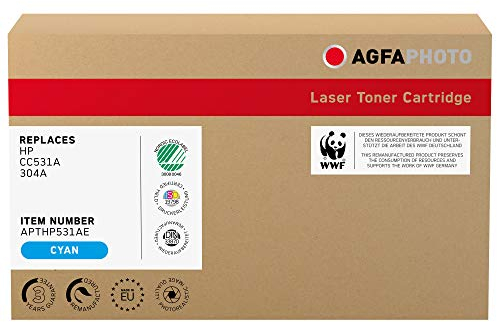 AgfaPhoto APTHP531AE Tinte für HP CLJCP2025 Cartridge, 2800 Seiten, cyan