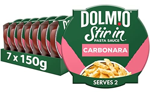 Dolmio Stir In Carbonara Pasta Sauce, Bulk Multipack 7 x 150g pots