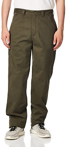 Carhartt Men's Relaxed Fit Washed Twill Dungaree Pant - Brown - 40W x 36L