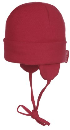 Döll Unisex Baby Bindemütze Jersey Strickmütze, Rot (Chinese Red 2000), (Herstellergröße: 41)