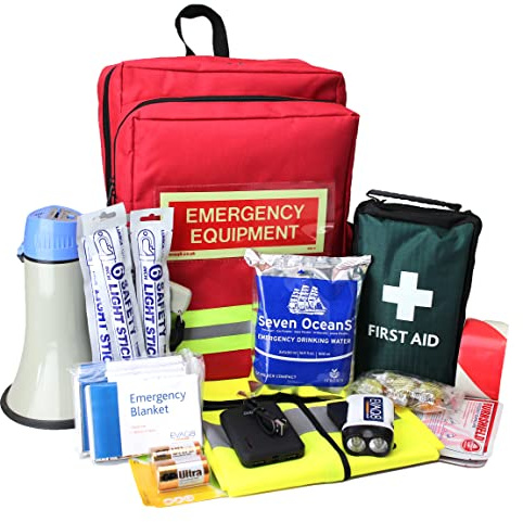 EVAQ8 Emergency Grab Bag for Business Suitable for Offices, Shops, Hospitality