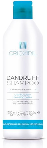 CRIOXIDIL - Champú Anticaspa - Dandruff Shampoo - 300 ml - Limpieza Suave - Tratamiento para el Cuero Cabelludo con Caspa - Rehidrata y Calma el Cuero Cabelludo