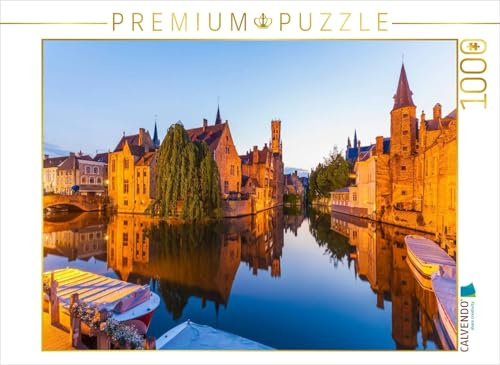 Puzzle · Rozenhoedkaai in Brügge | 1000 Teile · Lege-Größe 64 × 48 cm · CALVENDO Puzzle