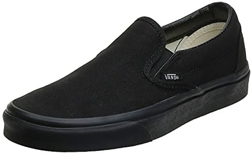 Vans Unisex Adulto Classic Slip-On Sneaker, Black/Black, 36 EU