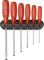 PB Swiss Tools Set di cacciaviti da 6 pezzi a fessura nel supporto da parete Multicraft