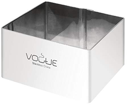 Vogue Platz Mousse Ringe 4 x 6 x 6 cm Edelstahl Kuchen Cutter Schimmel bakerware