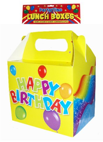 6pk Happy Birthday Lunch Meal Boxes - perfect for parties!