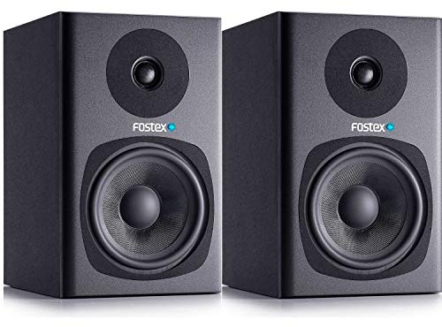 Fostex PM0.5D-B Monitor da studio professionale attivo da 12,7 cm, 2 vie, nero, set di 2