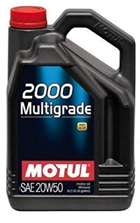 Huile Moteur Motul 2000 Multigrade 20W50 - Bidon de 5 L