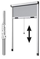 Heyac M292956 - Mosquitera enrollable vertical 130x150 blanco