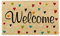 DII Tapis de Bienvenue d'extérieur en Fibre de Coco et polychlorure de Vinyle, cœurs, 17 x 29 cm