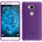 PhoneNatic Case kompatibel mit Huawei Honor 5X - lila Silikon Hülle transparent Cover
