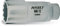 Hazet 880TZ-15 Douille carré creux 10 mm/profil traction à 12 pans extérieurs Taille 15 longueur 60 mm