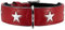 HUNTER MAGIC STAR Hundehalsband, mit Sternen, Leder, weich, 60 (M-L), rot
