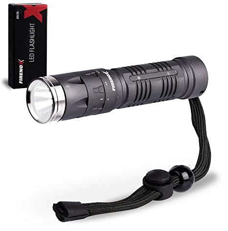 LIFE IS SIMPLE Firenox Delta | LED Taschenlampe batteriebetrieben | wasserfest | 100 Lumen | Taschenlampe Batterie AA | mit Holster | LED Taschenlampe Batterie für Handwerker, Caming oder Outdoor