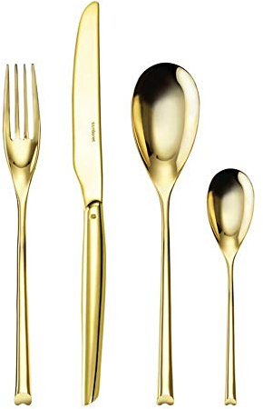 Rosenthal - Sambonet - Besteckset - 24teilig - Tafelbesteck - Edelstahl / PVD Gold