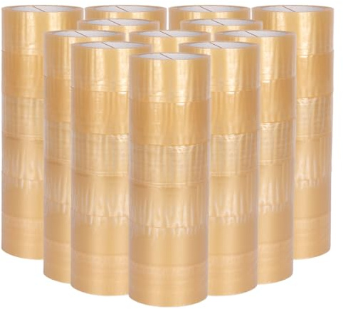 verpacking 72x Klebeband Transparent leise abrollend, 50 mm x 66 lfm Packband Paketklebeband