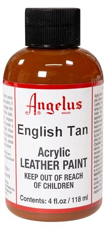 Angelus Acryl Leder Farbe 118ml / 4oz (Englische Braeune / English Tan)