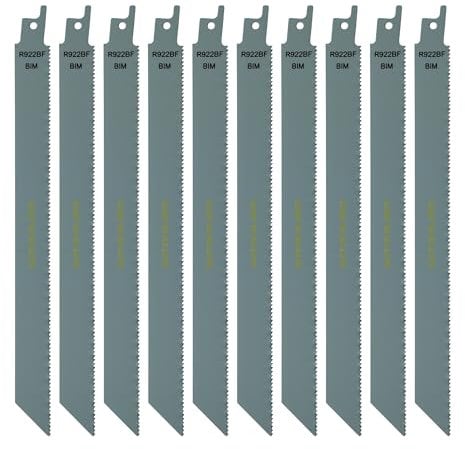 10x Saxton 225mm Reciprocating Sabre Saw Blades R922BF fits Bosch, Dewalt Makita