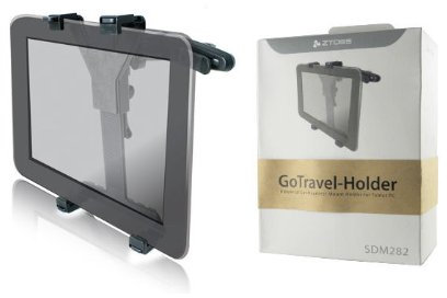 CLiPtec® Pro Vehicle Headrest Mount Holder Compatible with/for iPad, Mini, Galaxy TAB, Google Nexus, Android Tablets and all other Tablets 7-10.