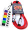 No Bull Nordell Music Gear' Premium XLR Cable (Red, 3m): Achieve a Clearer Audio Signal with Balanced Male to Female Microphone Lead, plus Cable Tie