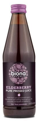 Biona Org Elderberry Super Juice 330ml X 3 (Pack of 3)