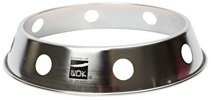 School of Wok - 10/25cm Stainless Steel Wok Ring - To Use with Round Bottom Wok