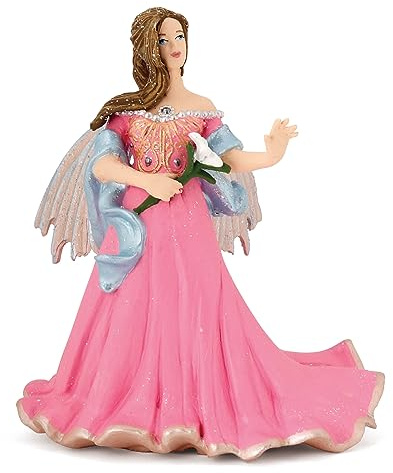 Papo -Hand-Painted - Figurine -The Enchanted World -Pink elf with Lily -38814 - Collectible - for Children - Suitable for Boys and Girls - from 3 Years Old