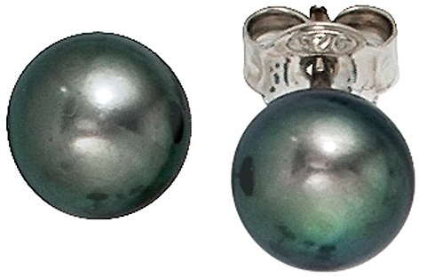 Jobo Damen Ohrstecker 925 Sterling Silber 2 Süßwasser Perlen Ohrringe Perlenohrstecker
