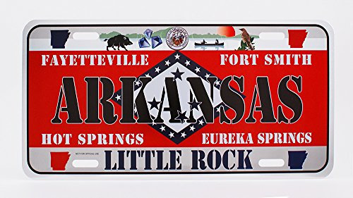 Dimension US-Nummernschild 9 für Deko-Zwecke, Design: Alabama, Arkansas