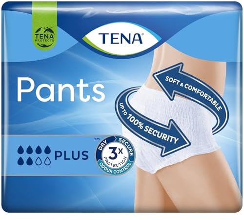 Tena Pants Plus Large, Pack of 8