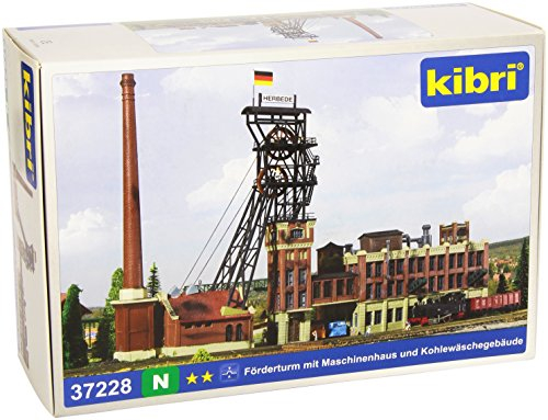 Kibri 37228 - N Förderturm mit Maschinenhaus und Kohlewäschegebäude