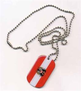 DOG TAG Österreich Erkennungsmarke Kette Grösse 30 x 50mm