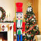 ECOM-CDL - Schiaccianoci gigante in legno da 1,2 m/1,5 m/1,8 m, re/soldato 60 Sandali Adventure Seeker, punta chiusa - T - Bambini