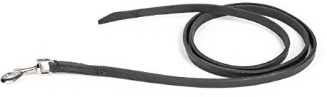 Julius-K9 16200 Hundeleine aus Fettleder, 16mm x 2m, ohne Schlaufe, Stahlkarabiner