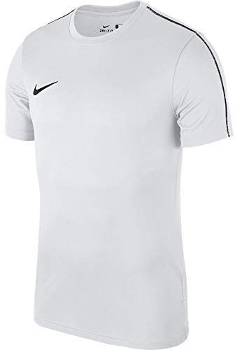 Nike Men Dry Park 18 Short Sleeve Top - White/Black/Black, Small