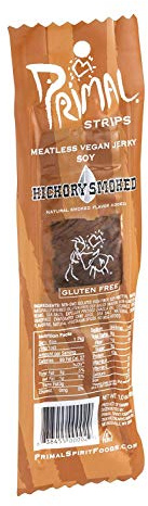 Primal Strips Vegan Jerky - Meatless - Soy - Hickory Smoked - 1 Oz - Case Of 24
