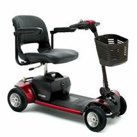Pride Go Go Elite Traveller Plus 4 Wheel Portable Mobility Scooter 18AH Batteries