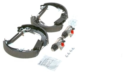 Bosch KS651 Kit Super Pro - Rear drum brake kit - 1 pre-assembled set, 2 wheel brake cylinders, 4 brake shoes