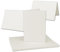 50x Vintage Falt-Karten mit Zackenschnitt - Natur-Weiß - Edel-Bütten - DIN A6-10 x 15 cm hochdoppelt - imitierter Büttenrand gestanzt - Doppel-Karten - Einladungs-Karten - by GUSTAV NEUSER