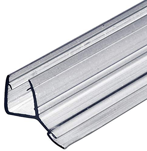 Gedotec Duschlippendichtung für Duschtüren wasserabweisend | 1 Stück - Profil-Dichtung 135° | Länge: 2 m | Duschdichtung 8mm - 10mm| Türdichtung PVC Transparent | Duschkabinen Dichtungen Duschwand