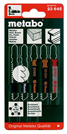 Metabo 623645000 Coffret de Lames pour scie sauteuse-5 pièces (Import Allemagne)