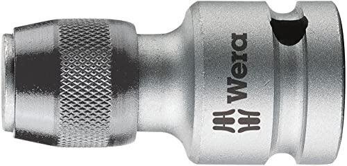 Wera Tools 05042755001-784 B 3/8' Adaptor with Quick-Release Chuck, 784 B/1 x 1/4' x 43 mm