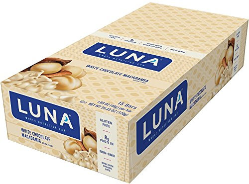 Clif Luna Bar, 0.960 kg, White Chocolate Macadamia, 15-Piece