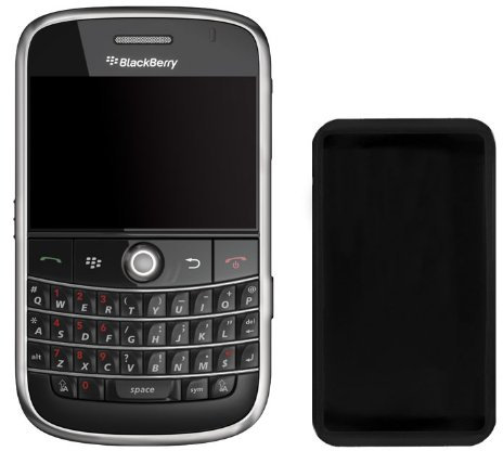 Celly Coque en Silicone pour Blackberry Bold 9000 Smartphone Devices-Black
