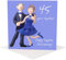 Holy Mackerel 45 wonderful years sapphire 45th wedding anniversary card for a couple - designed by artist Erica Sturla - 15cm square and blank inside for your message - made in the UK