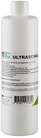 Medicalcorner24 Ultraschallgel 500 ml, Sonographie Gel, Leitgel, Kontaktgel, Ultraschall Gel, Übertragungsgel,