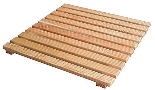 Pedana doccia in legno quadrata cm 57 x 57